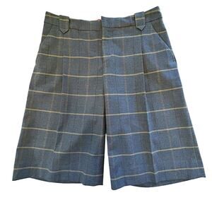 CARTONNIER ANTHROPOLOGIE Grey Plaid Shorts 6